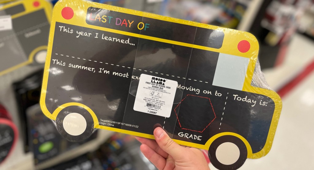 Target school chalkboard