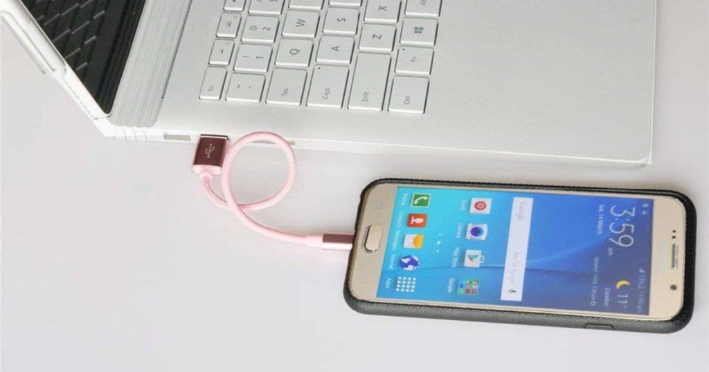 phone plugged into computer