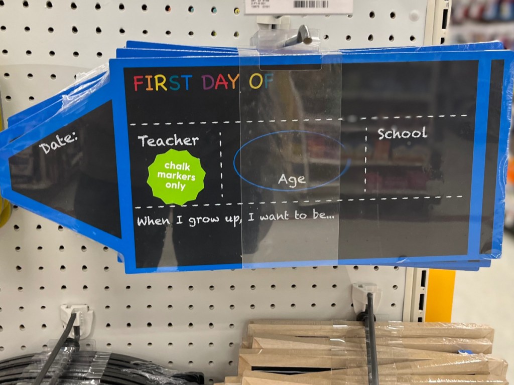 school crayon chalkboard