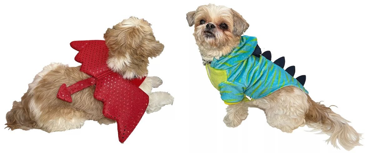 Kohl's Pet Costumes - Devil Dog and Dino Dog