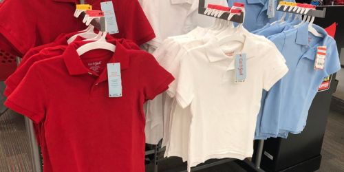 40% Off Target Cat & Jack Uniforms | Polos from $3.60 & More!