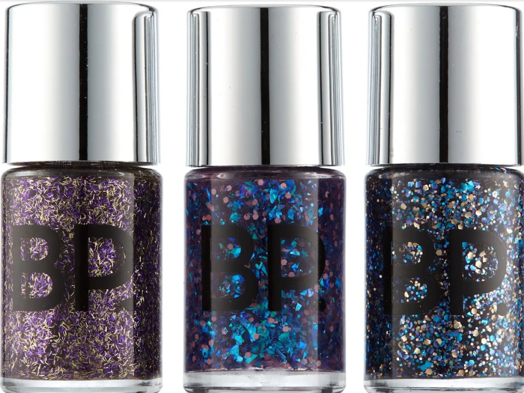 BP Purple Glitter Nail Polish