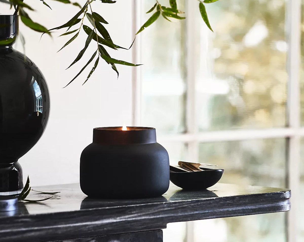 Capri Blue Volcano Matte Black Jar Candle