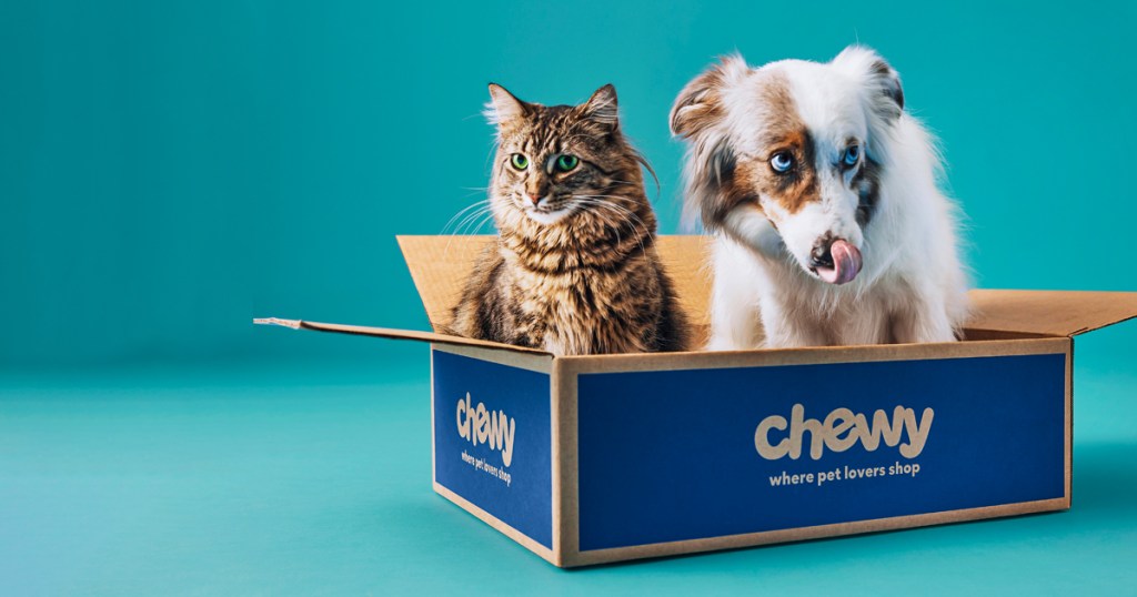 Chewy Box with cat and dog