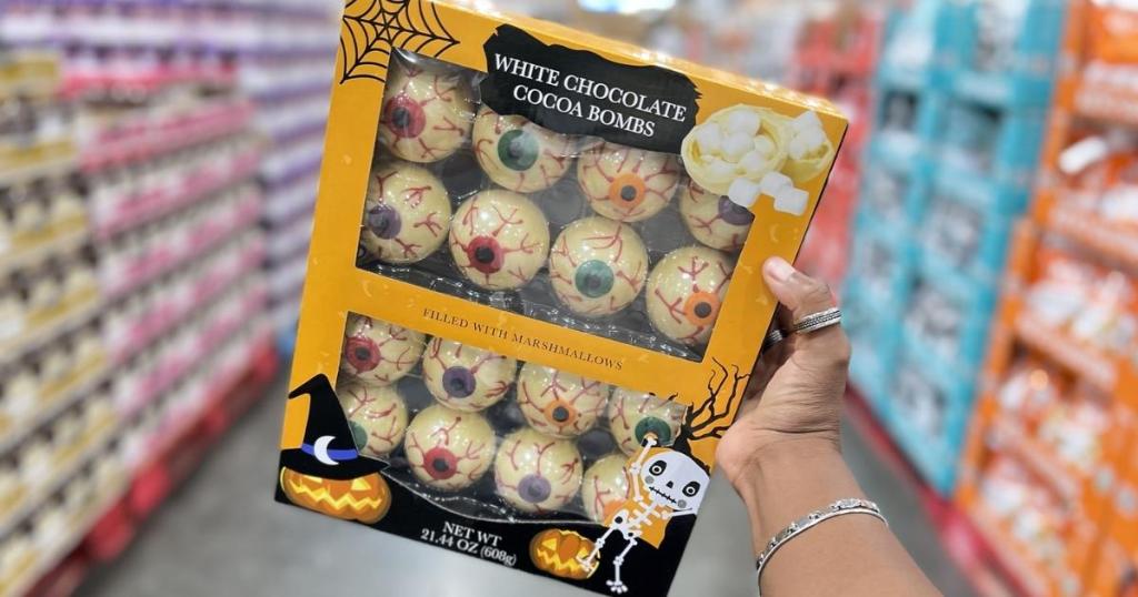 White Chocolate Halloween Cocoa Bombs 16-Pack