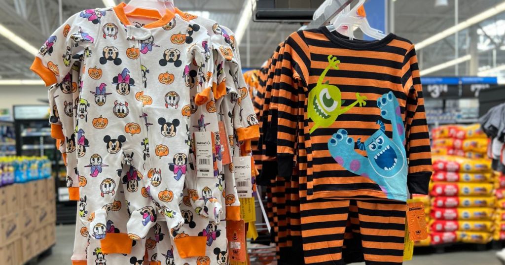 Walmart Baby, Toddler and Kids Halloween Pajamas - Mickey & Friends & Monster's Inc.