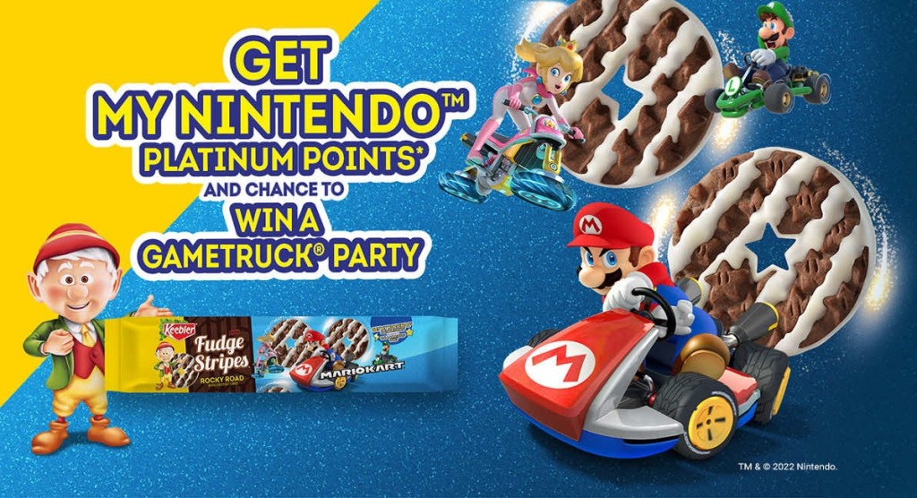 Keebler Mario Kart Fudge Stripes contest header