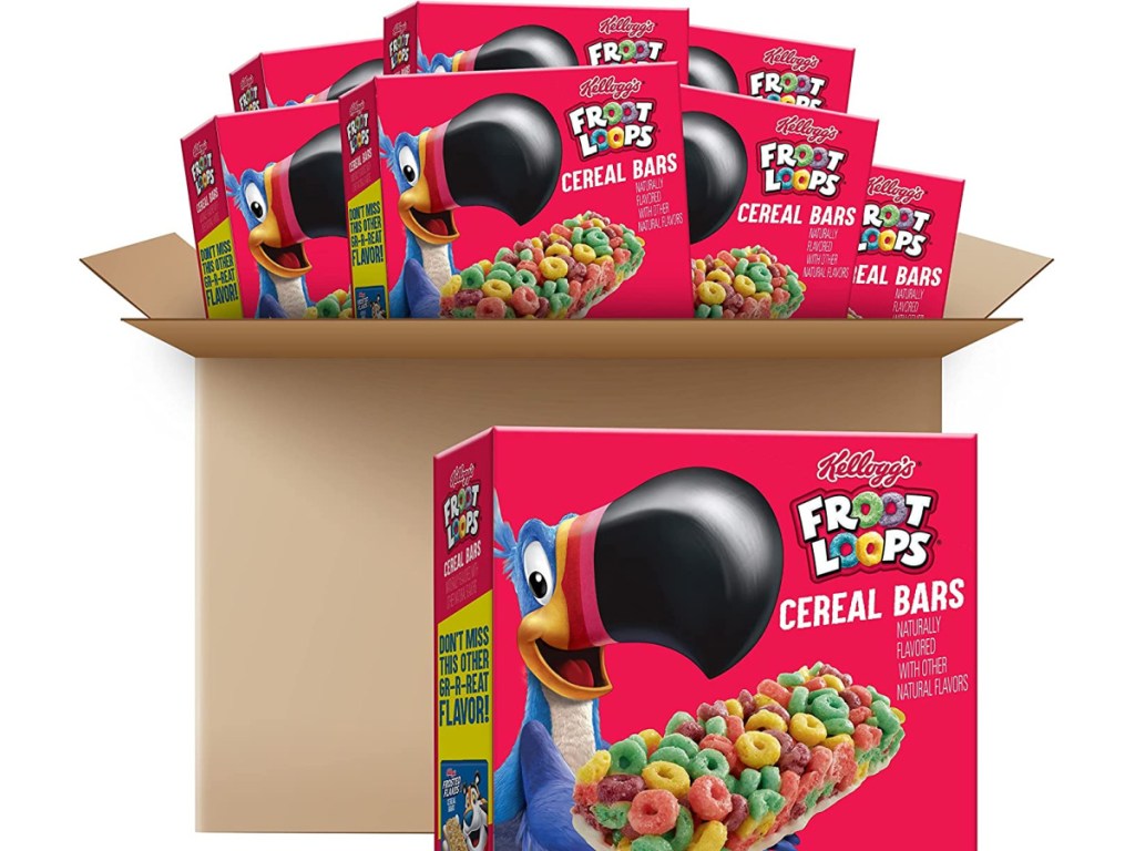  Kellogg's Froot Loops Cereal Bars 33.6oz Case (8 Count)
