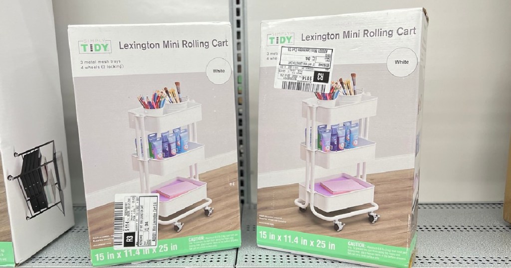 Lexington Mini Cart shown on shelf in store