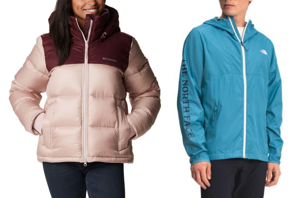 Columbia and North Face Jacket