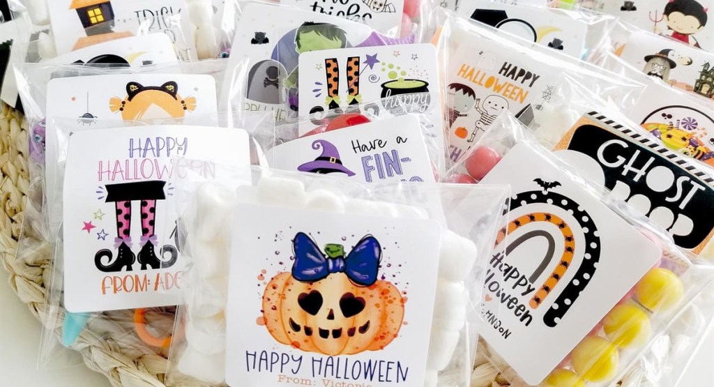 Personalized Halloween Stickers 24 Set