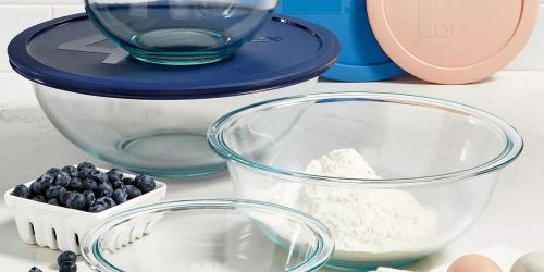 Pyrex 8-Piece Mixing Bowls Set Only $19.99 on Macys.com (Regularly $46)