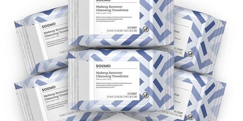 Solimo Makeup Remover Wipes 6-Pack Just $9.22 Shipped on Amazon (Juts $1.54 Per Pack)