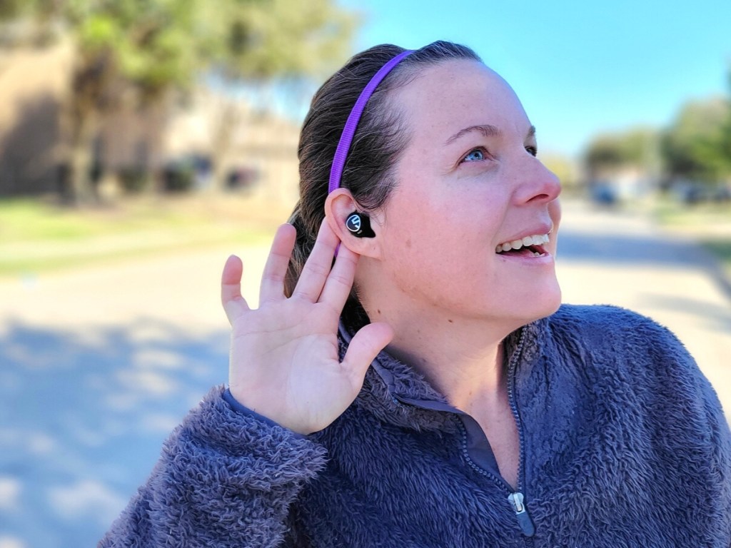 SoundPEATS Wireless Bluetooth Earbuds in Black or White