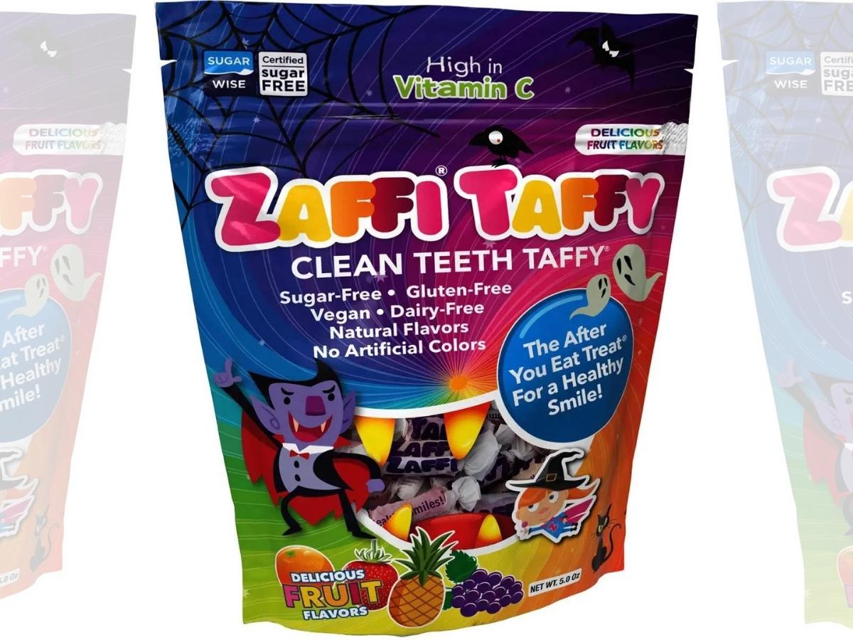 Zollipops Halloween Clean Teeth Zaffi Taffy 10oz Bag