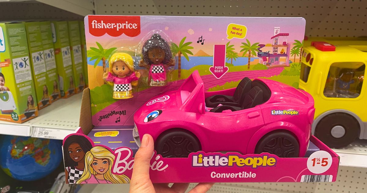 barbie little people convertible car