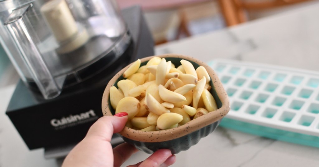 bowl of whole garlic cloves