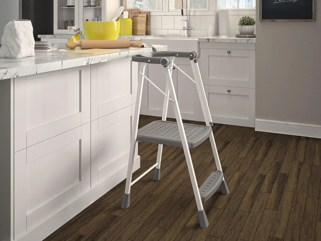 step stool in kitchen