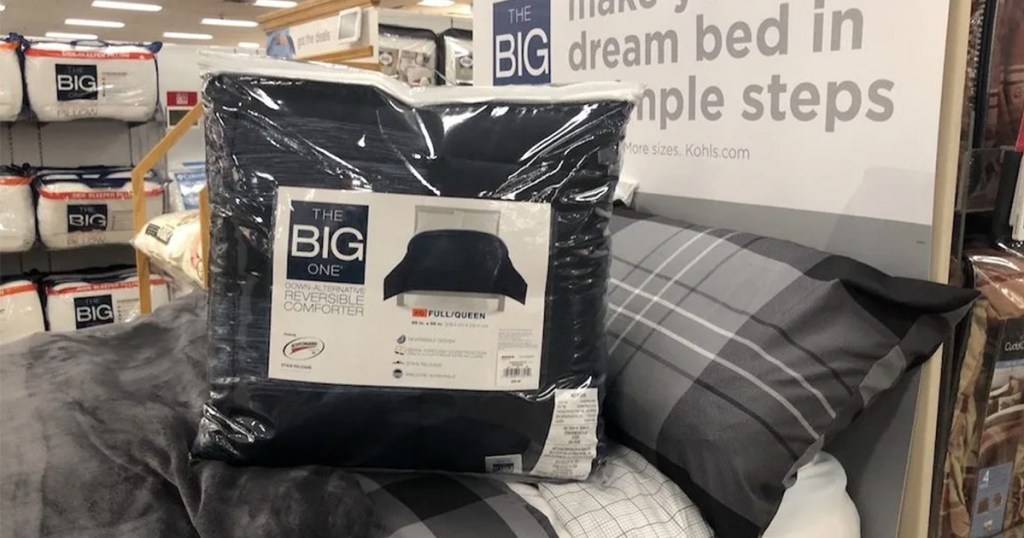 kohls the big one comforter in store