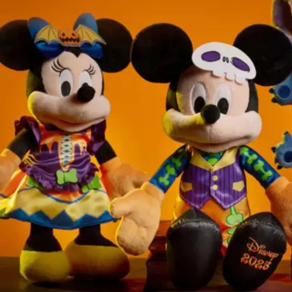 Mickey and Minnie Mouse Glow-in-the-Dark Halloween 2023 Plush – Medium 15'' 