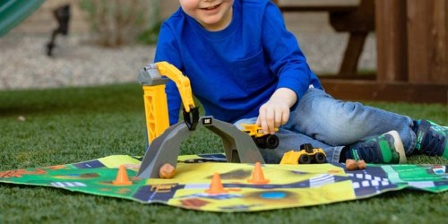CAT Little Machines Play Mat w/ Trucks & Working Crane Just $9.97 on Amazon or Walmart.com (Reg. $15)