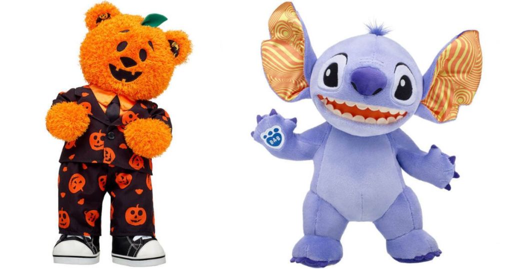 Build-A-Bear Pumpkin Bear and Stitch