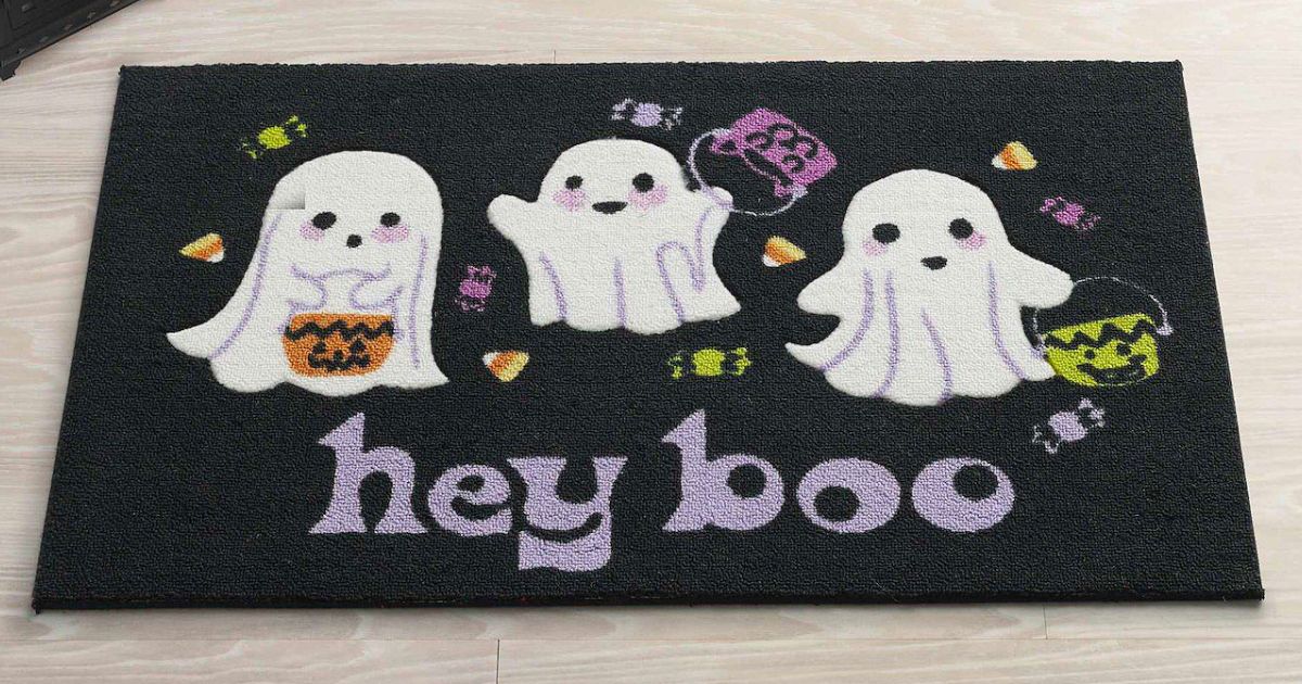 Celebrate Together Halloween Hey Boo Accent Rug