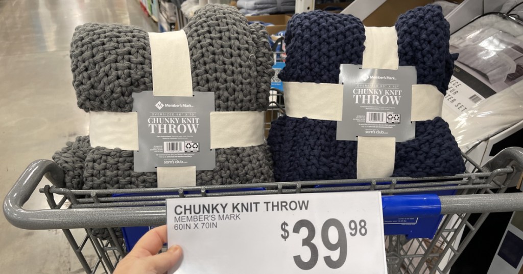Chunky Knit throw $39