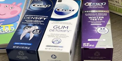 So HOT! Over $21 Worth of Crest Toothpastes Only 37¢ After Target Gift Card & Cash Back