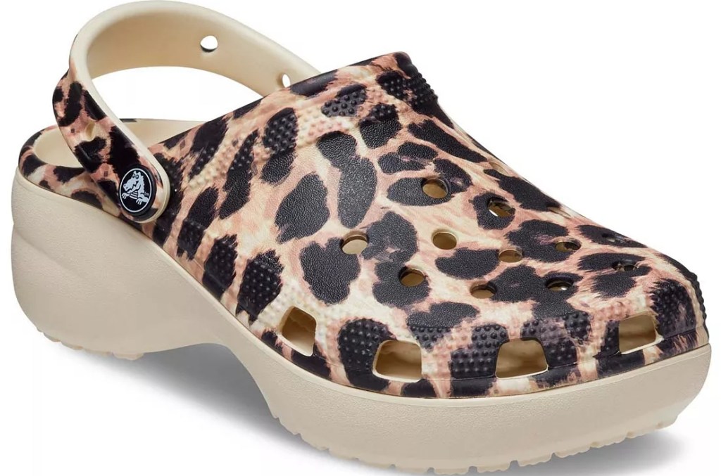 Cheetah print Crocs clog