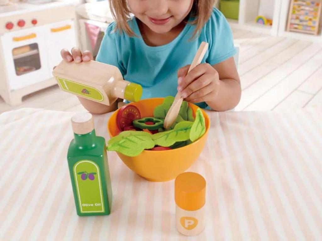 Hape Garden Salad Wood Play Kitchen Play Set