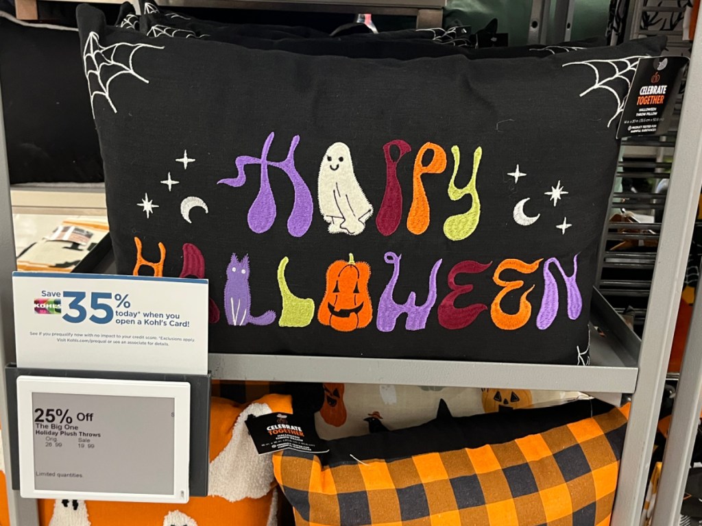 Happy Halloween lumbar pillow in store