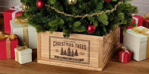 Holiday Time Christmas Tree Collar Possibly Only $2 on Walmart.com | Hides Your Tree Stand