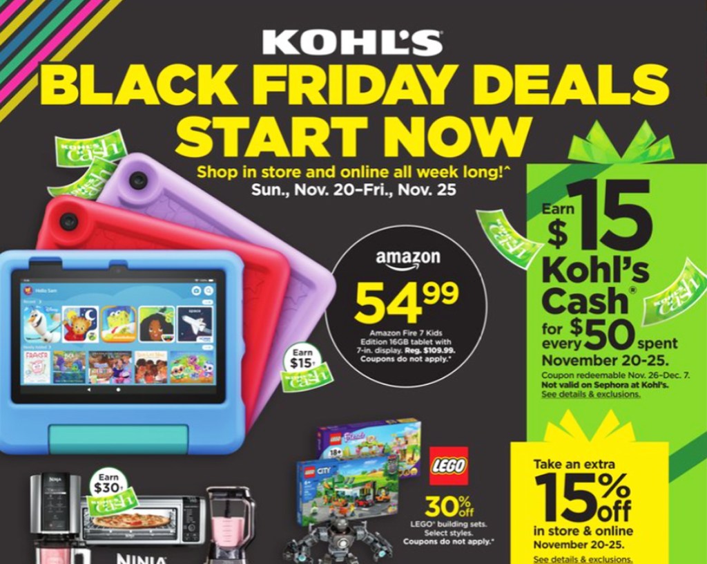 Kohls black friday 2022 ad