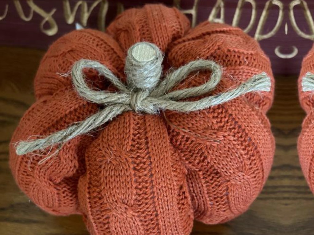 Orange Harvest Pumpkin on tabletop