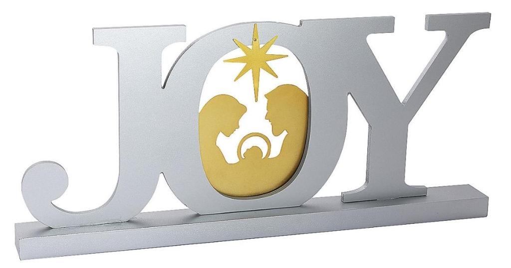 Joy Nativity Tabletop Decoration