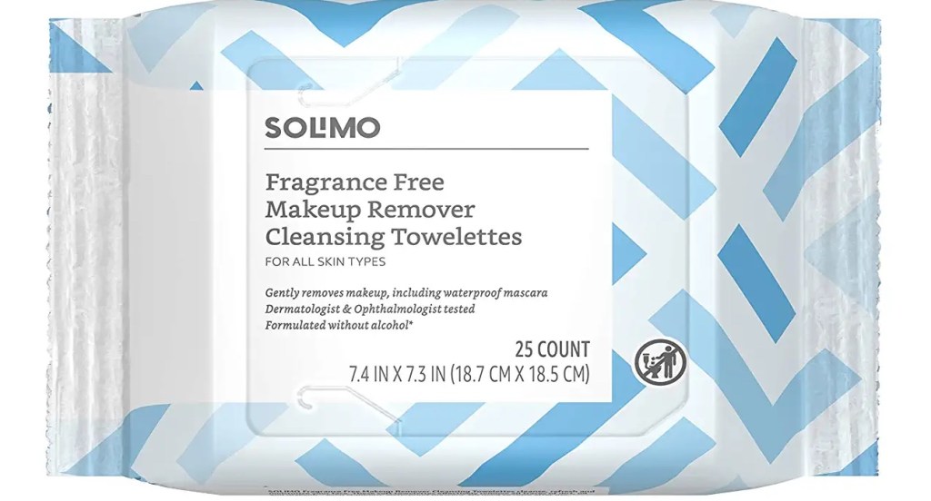 Solimo Makeup remover Wipes -Fragrance Free