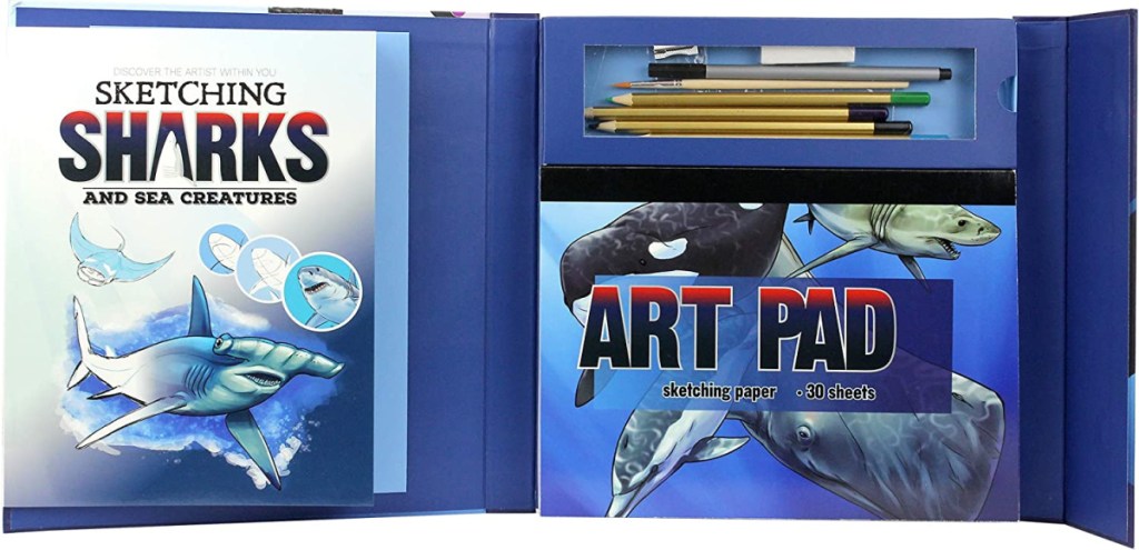 SpiceBox Adult Art Craft & Hobby Kits Art Studio Sharks & Sea Creatures