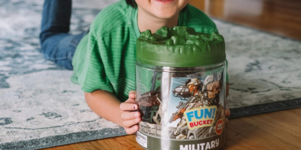 Military Battle 100-Piece Toy Bucket Only $7.47 on Amazon (Regularly $20)