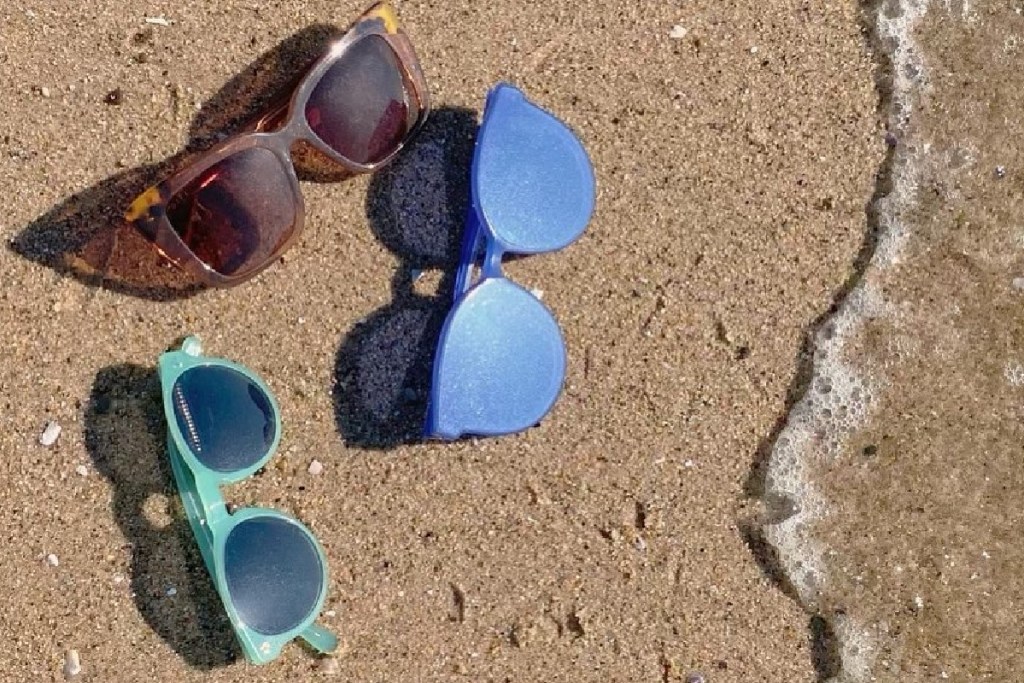 sunglasses on beach