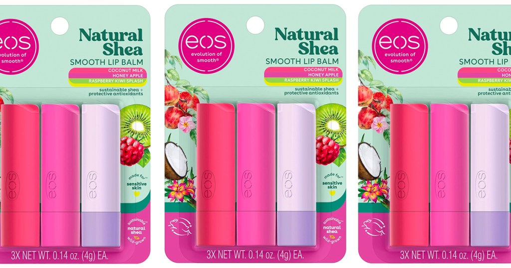 eos Natural Shea Lip Balm 3-Pack