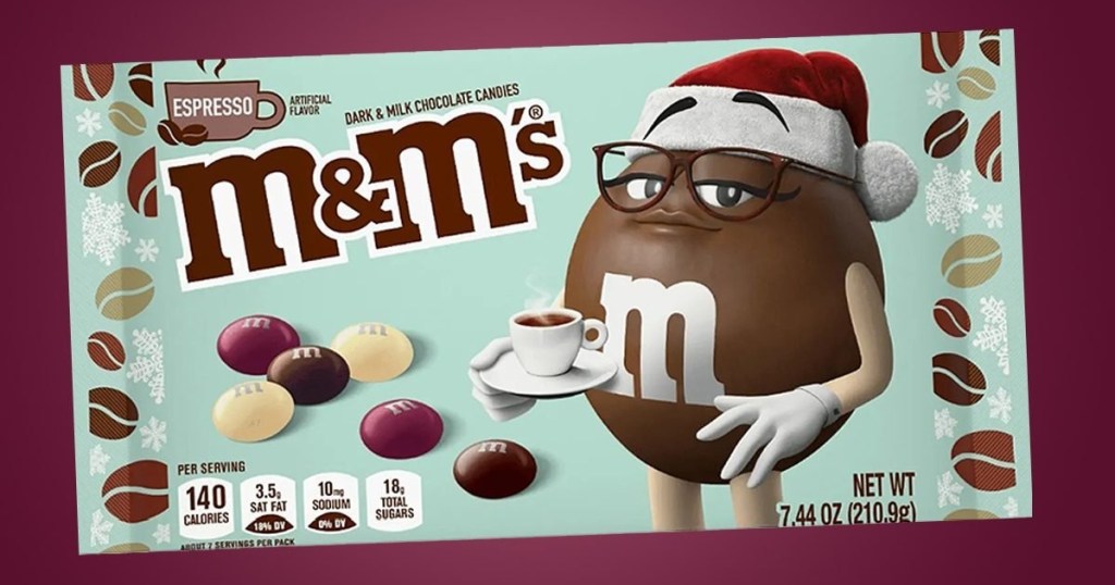 bag of espresso M&Ms