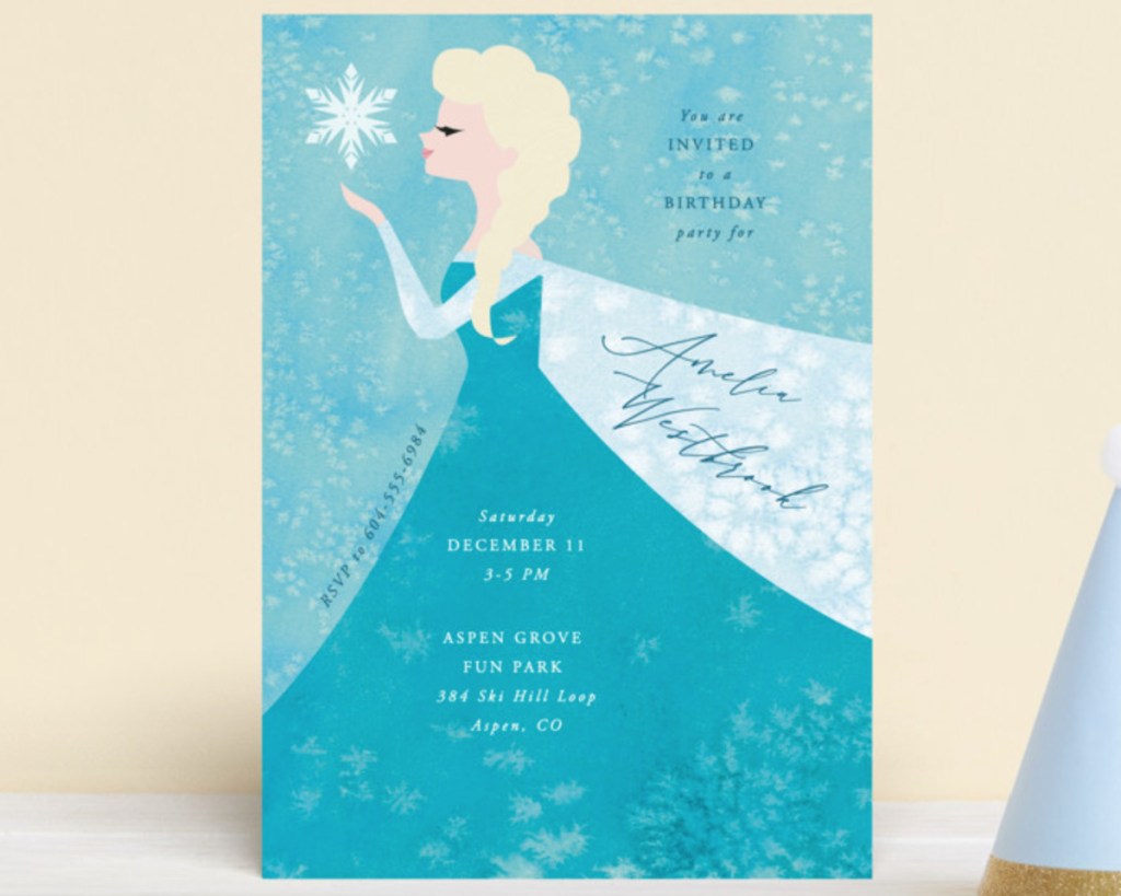 elsa birthday card