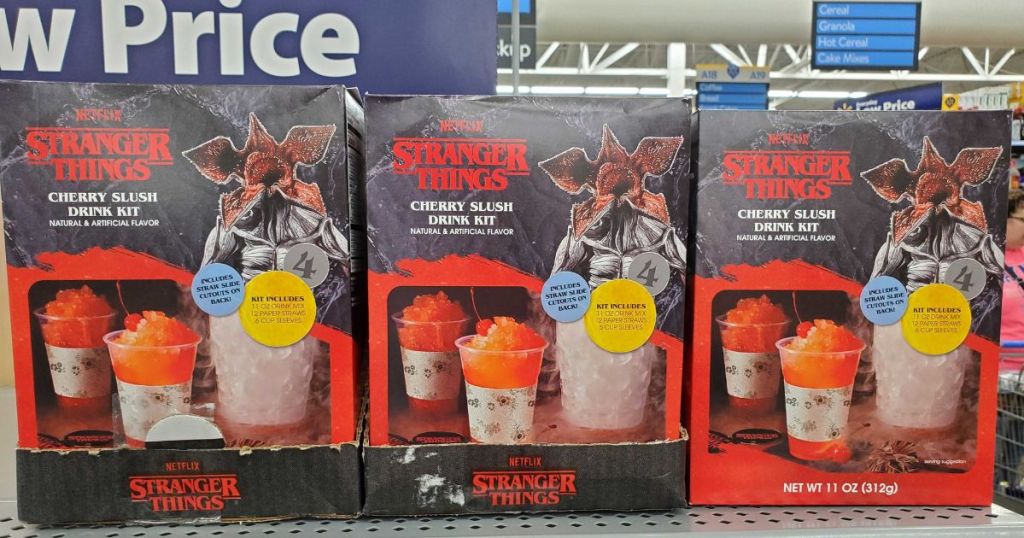 3 Stranger Things Cherry Slush Drink Kits