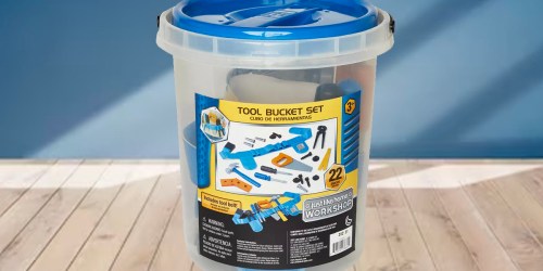 Kids Toy Tools Bucket 20-Piece Set w/ Tool Belt Only $5 on Macy’s.com (Regularly $18)