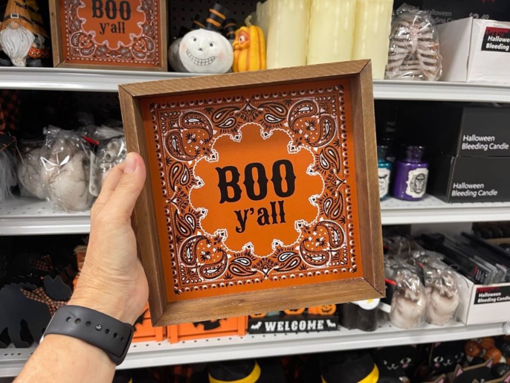 At Home Halloween Decor Boo Ya'll Tabletop decor