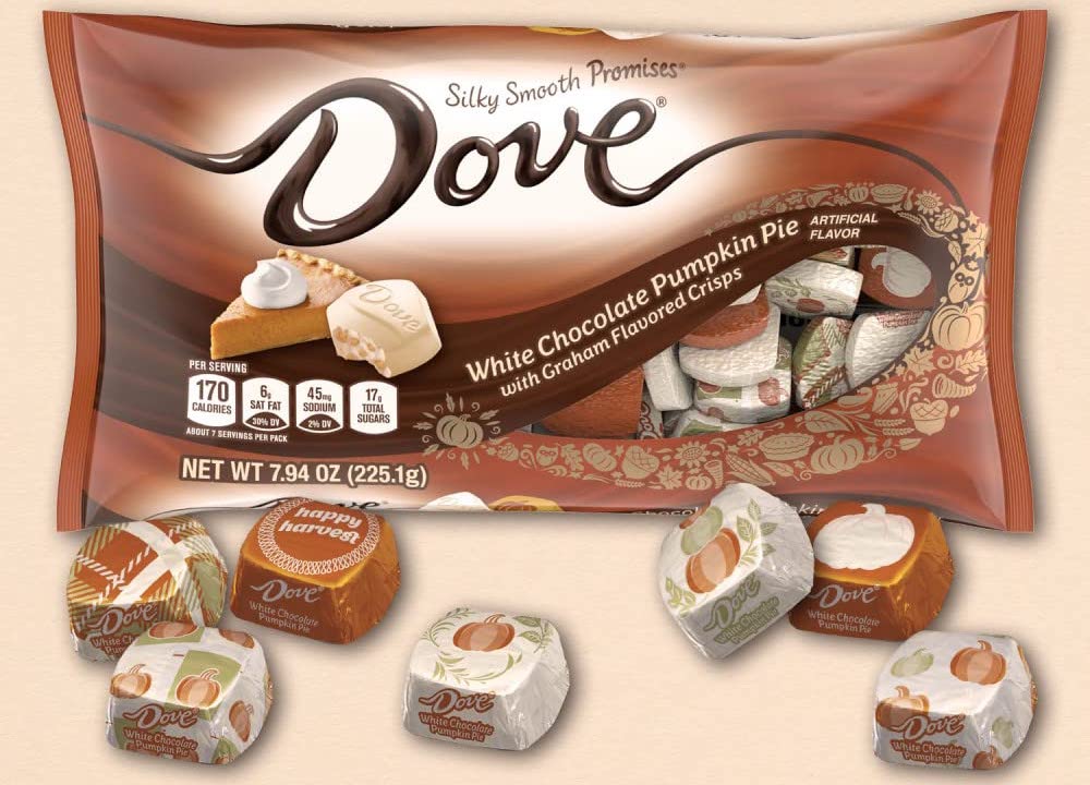 DOVE PROMISES White Chocolate Pumpkin Pie Chocolate Candy
