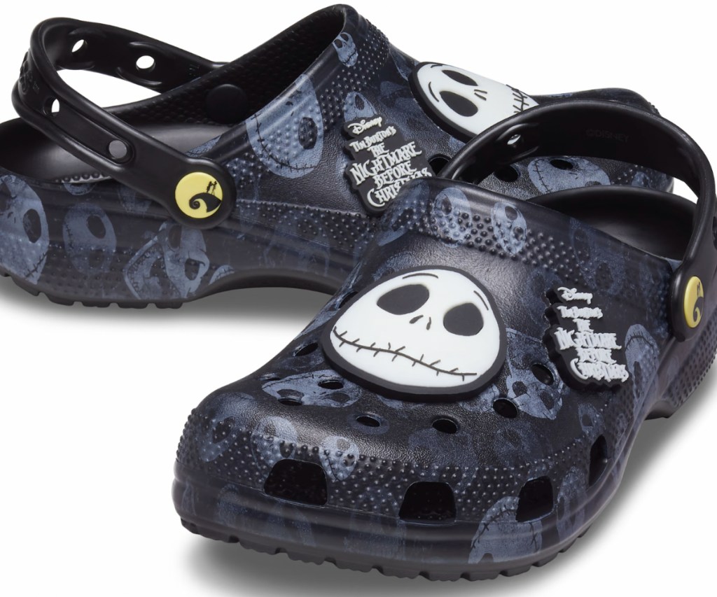 Black Nightmare Before Christmas Crocs