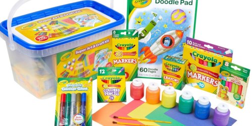 Crayola 115-Piece Super Art & Craft Kit from $11 on Target.com (Regularly $30)