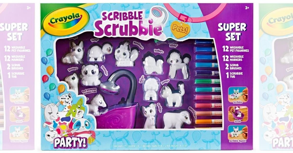 Crayola Scribble Scrubbie Pets Super Confetti Party Set